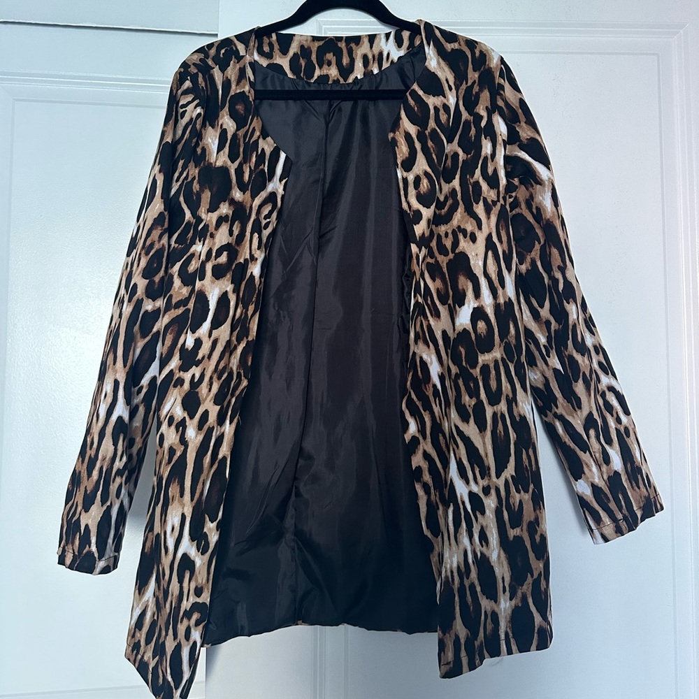 cheetah print blazer
